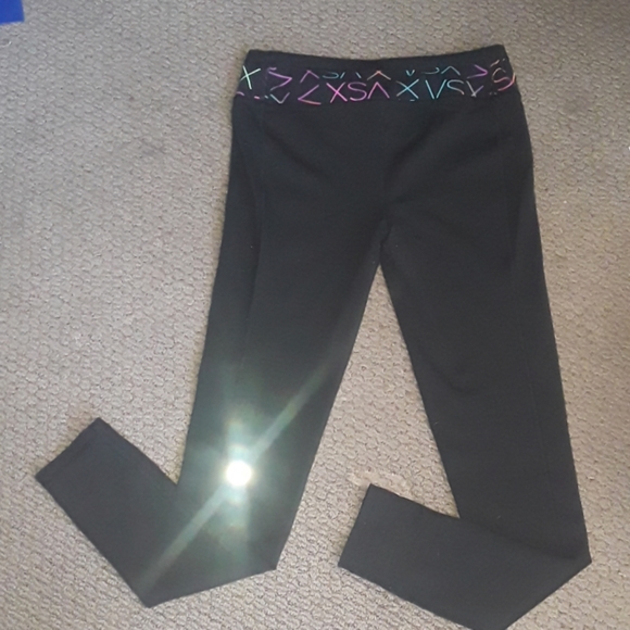 VICTORIA'S SECRET SPORT BLACK LEGGINGS SZ: SMALL!! - Picture 4 of 4